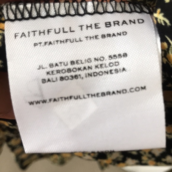 Faithfull the Brand Estelle Mini Dress NWT - Picture 8 of 9